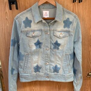 LuLaRoe Light Blue Star Jean Jacket